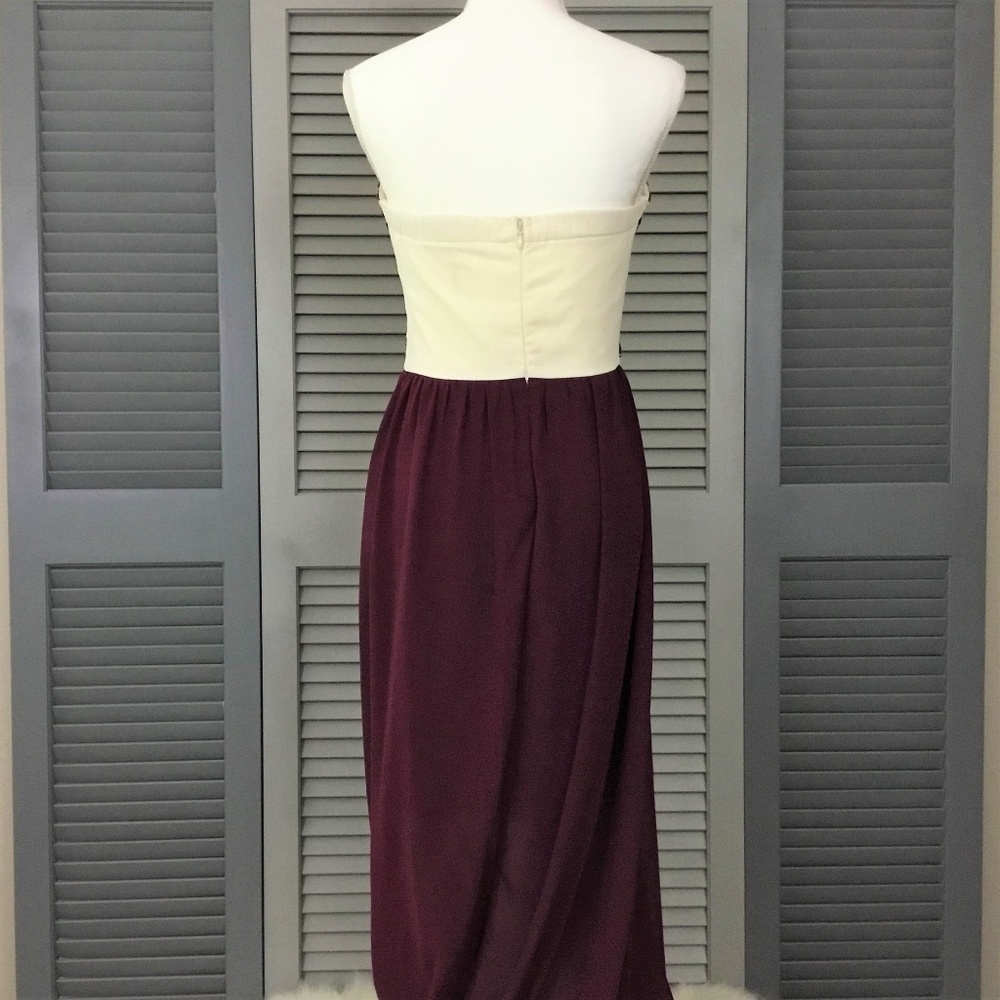 NEW Marineblu Strapless Long Formal/Prom Dress  M - Picture 5 of 9